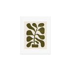 Linocut Houseplant #1 Art Print Gallery Image 1