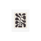 Linocut Houseplant #3 Art Print Gallery Image 1