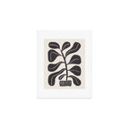 Linocut Houseplant #4 Art Print Gallery Image 1