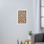 Linocut Plant #2 Art Print Gallery Image 3