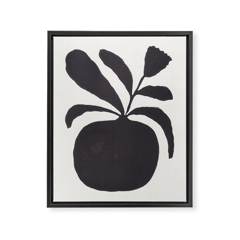 Linocut Silhouette #1 Framed Canvas Print Gallery Image 8