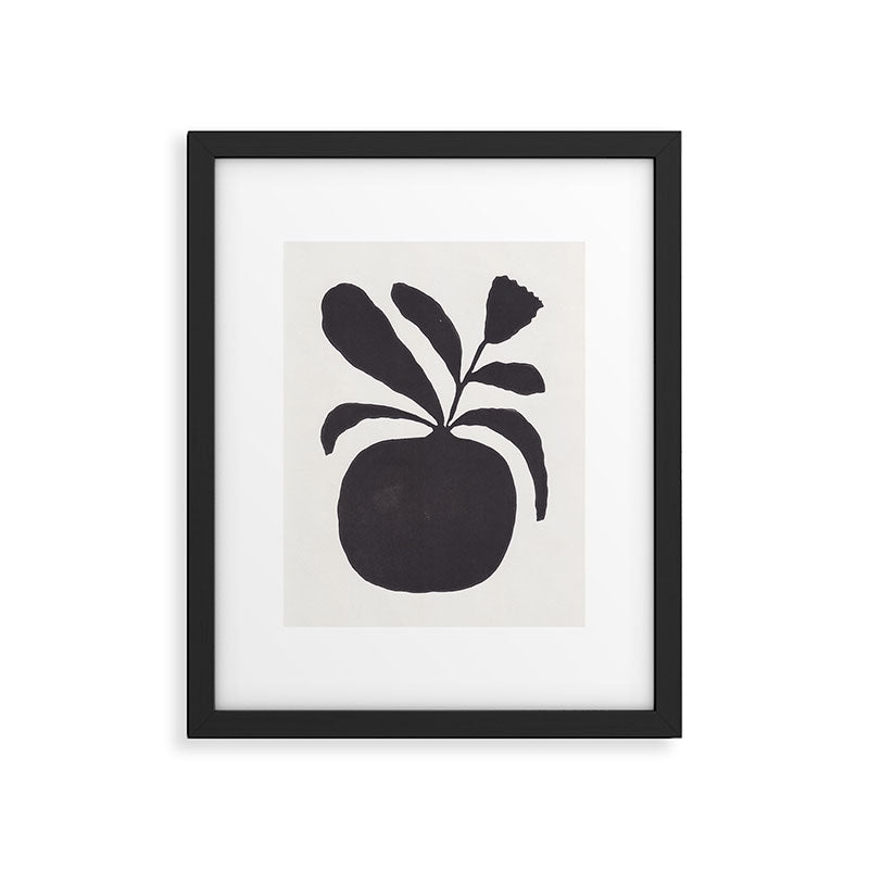 Linocut Silhouette #1 Framed Art Print Gallery Image 6