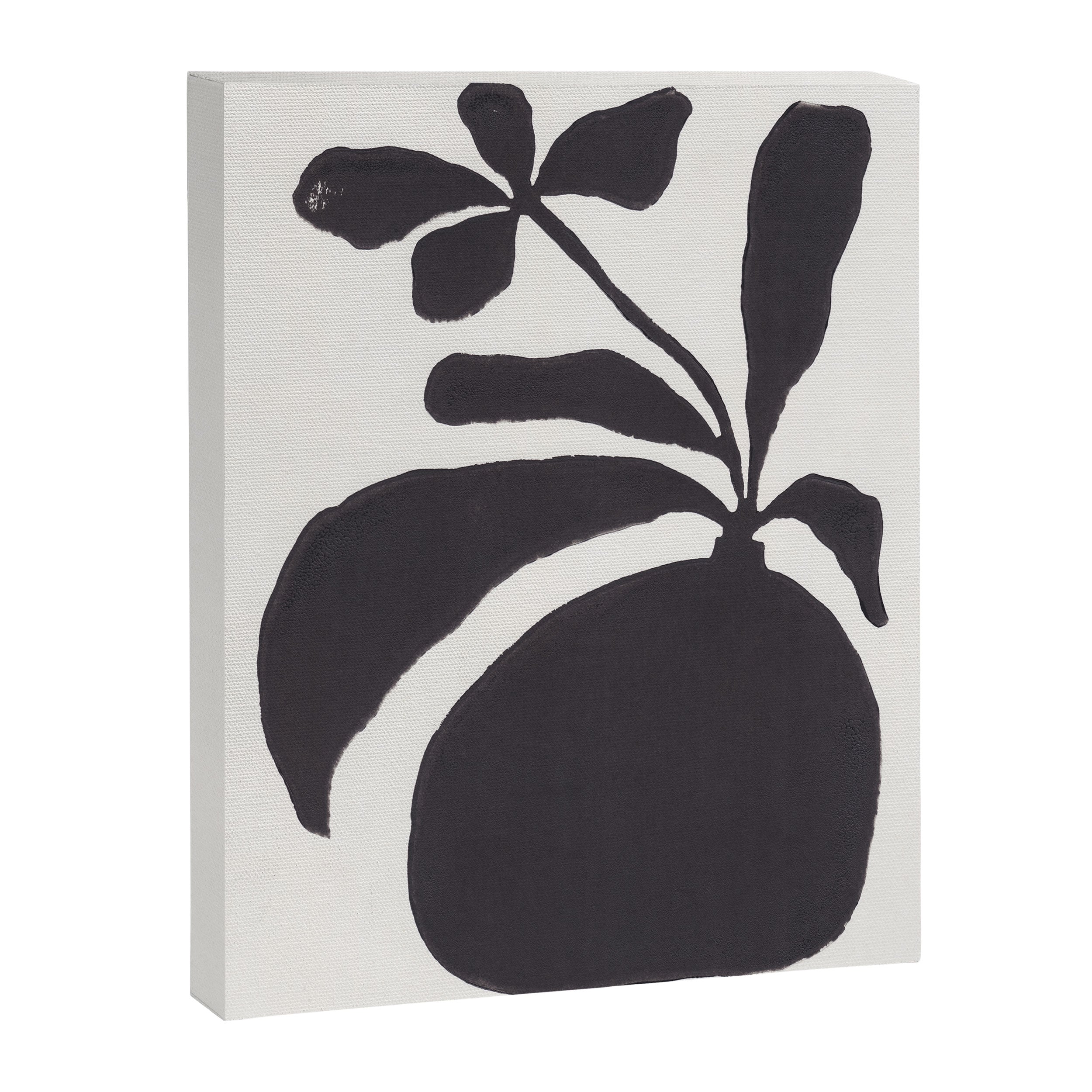 Linocut Silhouette #3 Canvas Print Gallery Image 8