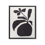 Linocut Silhouette #3 Framed Canvas Print Gallery Image 8