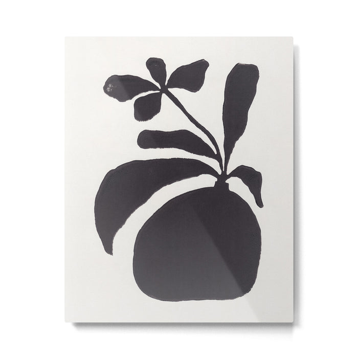 Linocut Silhouette #3 Metal Print Gallery Image 1