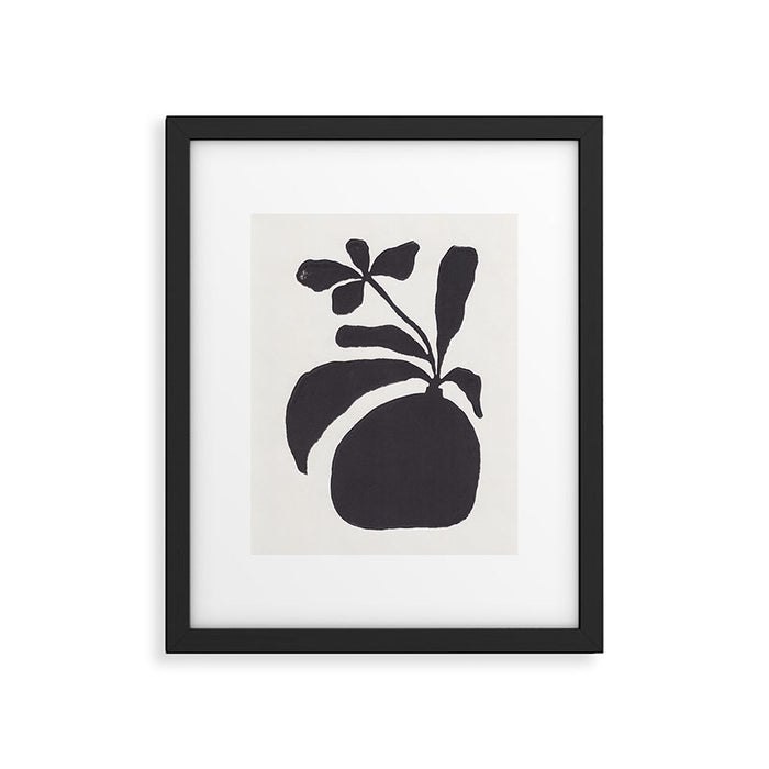 Linocut Silhouette #3 Framed Art Print Gallery Image 1