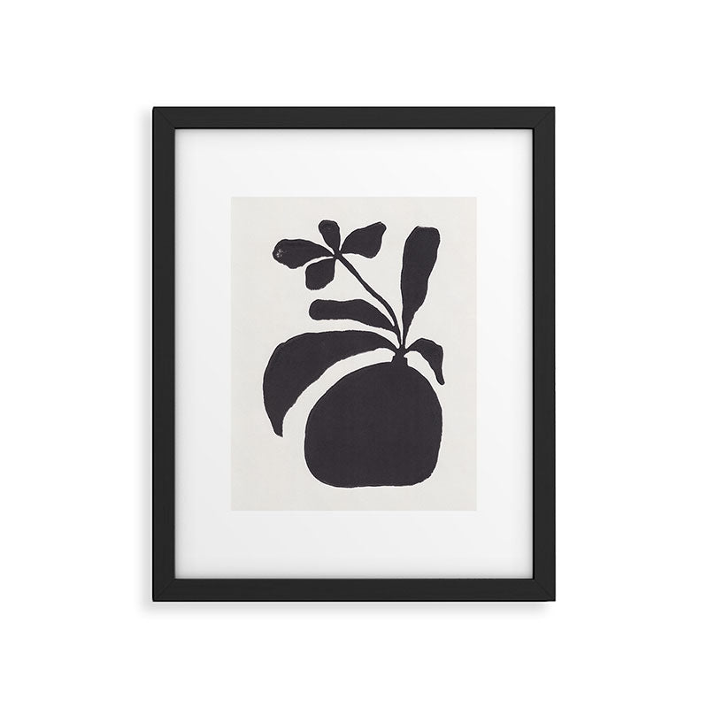 Linocut Silhouette #3 Framed Art Print Gallery Image 6