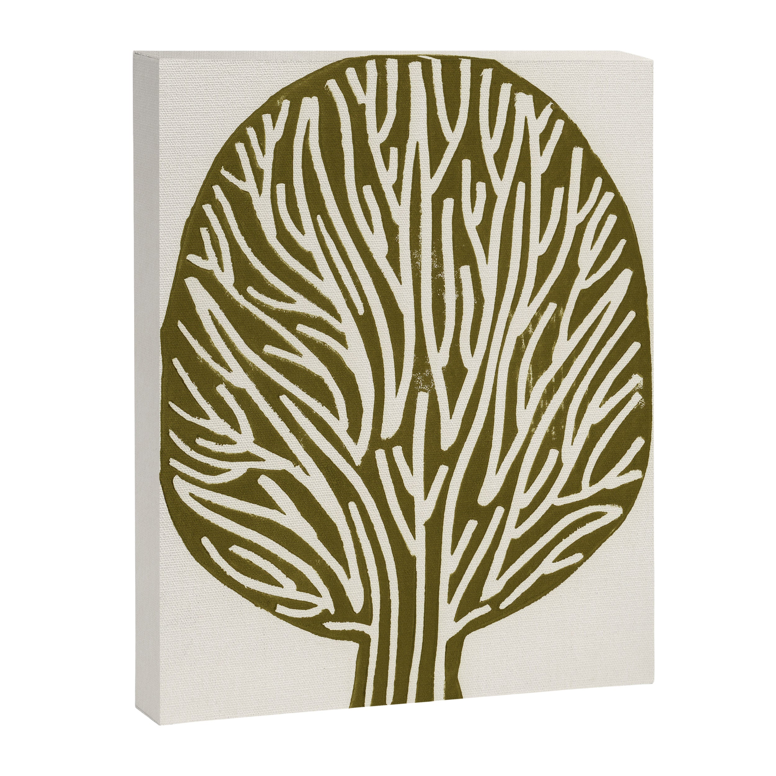 Linocut Tree #1 Canvas Print Gallery Image 6