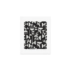 Linocut Tulip Pattern #4 Art Print Gallery Image 1