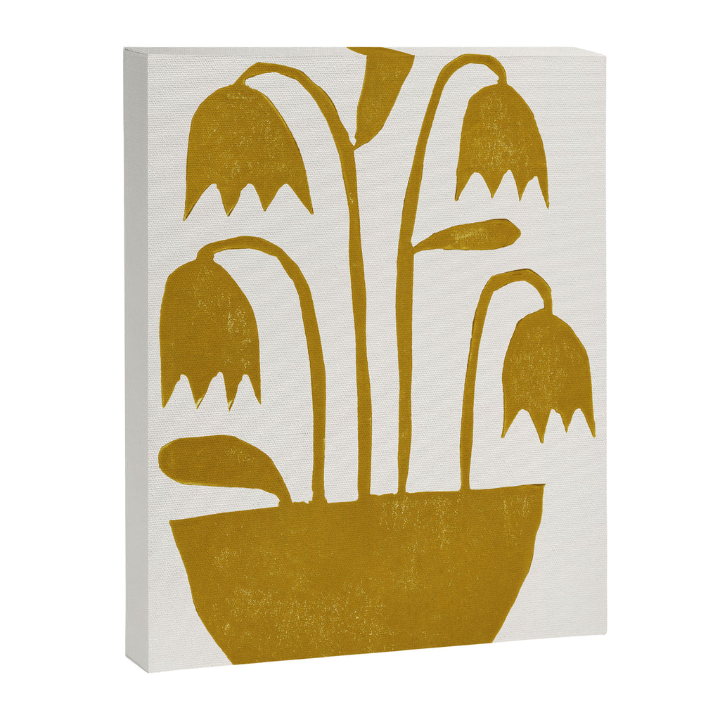 Linocut Tulips #1 Canvas Print Gallery Image 6