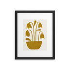 Linocut Tulips #1 Framed Art Print Gallery Image 5