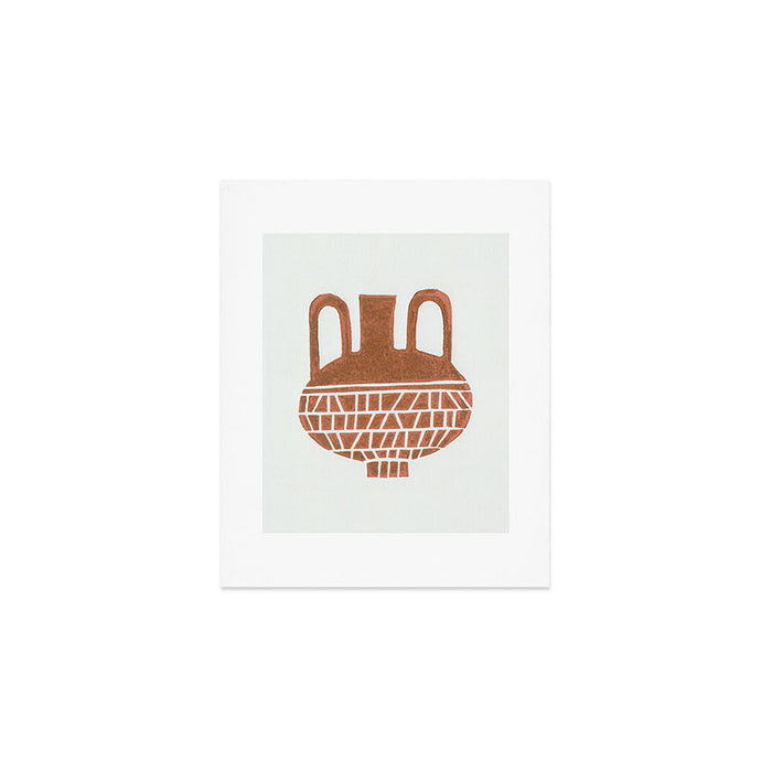 Linocut Vase #2 Art Print Gallery Image 1