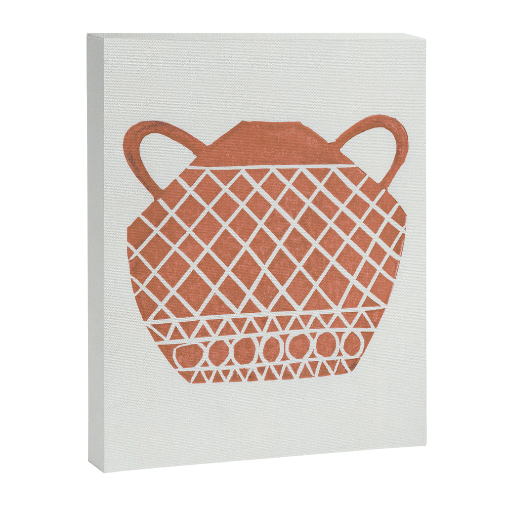 Linocut Vase #3 Canvas Print Gallery Image 6