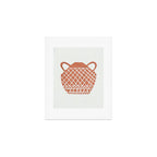 Linocut Vase #3 Art Print Gallery Image 1