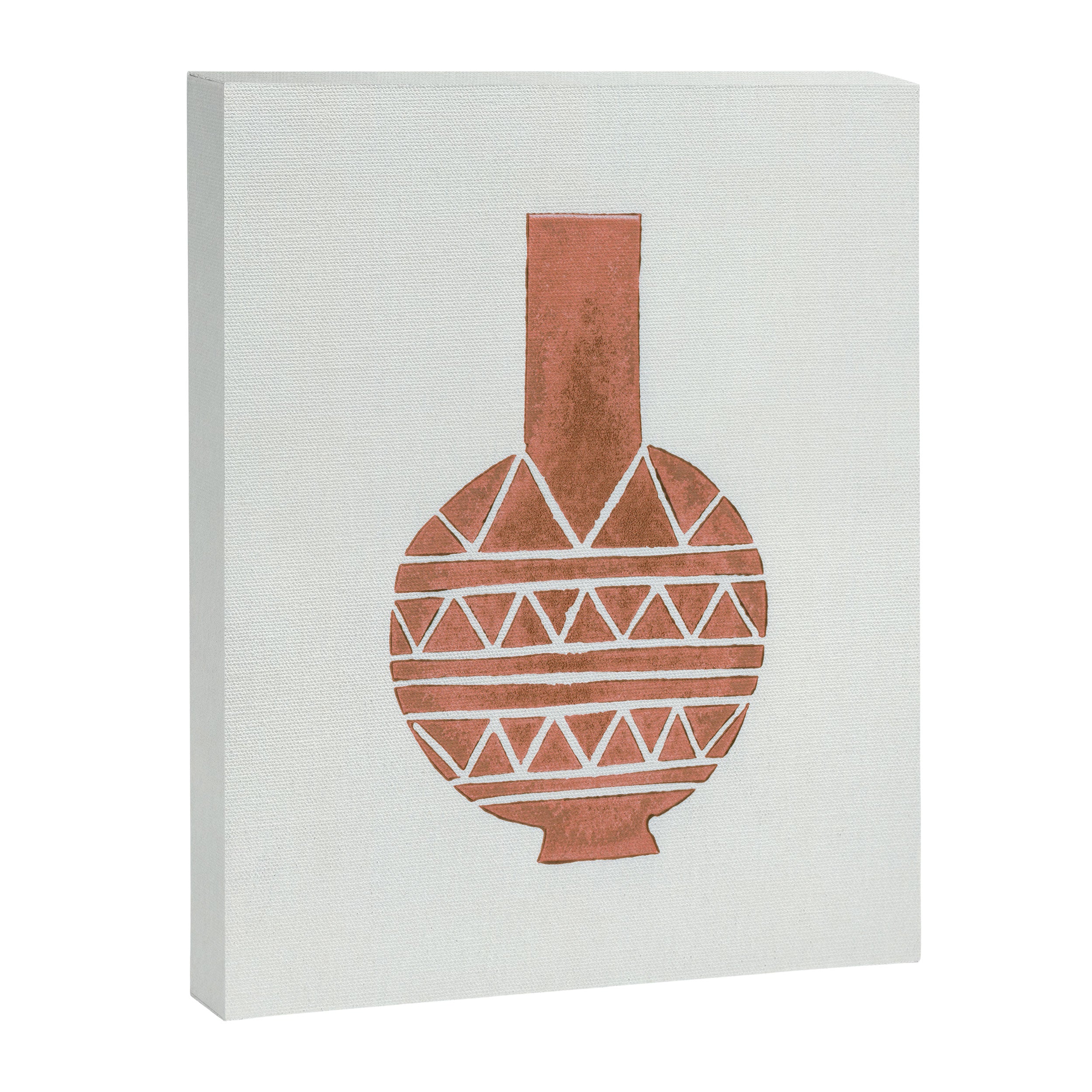 Linocut Vase #4 Canvas Print Gallery Image 6