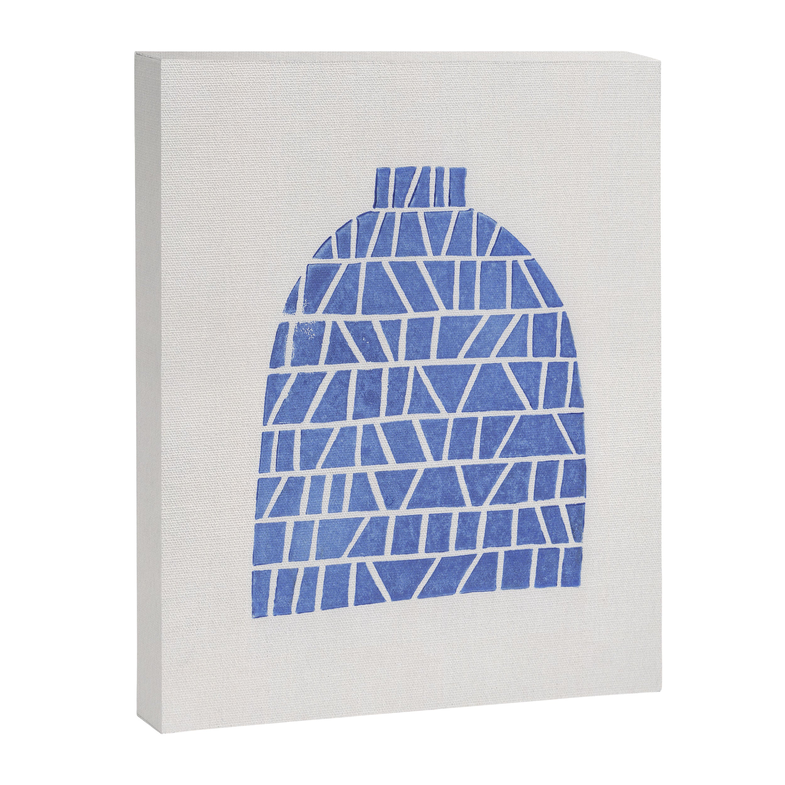 Linocut Vase #5 Canvas Print Gallery Image 6