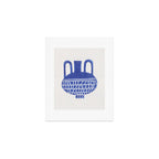 Linocut Vase #6 Art Print Gallery Image 1