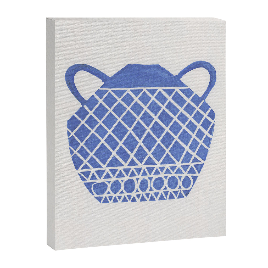 Linocut Vase #7 Canvas Print Gallery Image 6