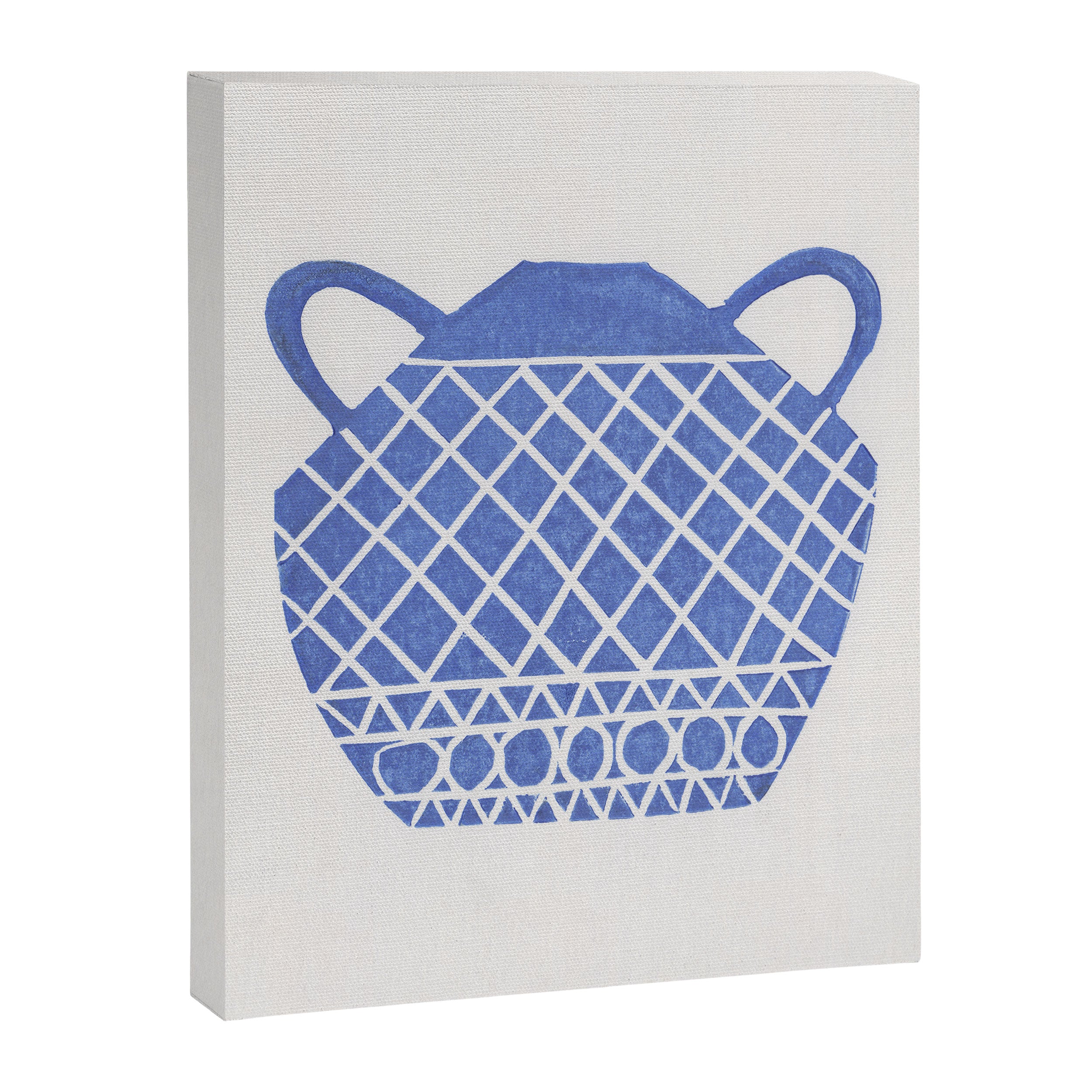 Linocut Vase #7 Canvas Print Gallery Image 6