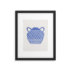 Linocut Vase #7 Framed Art Print Gallery Image 5