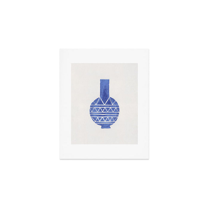 Linocut Vase #8 Art Print Gallery Image 1