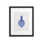 Linocut Vase #8 Framed Art Print Gallery Image 5