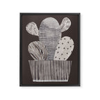 Little Cactus Framed Canvas Print Gallery Image 8