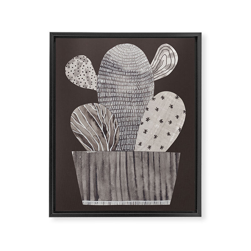 Little Cactus Framed Canvas Print Gallery Image 8