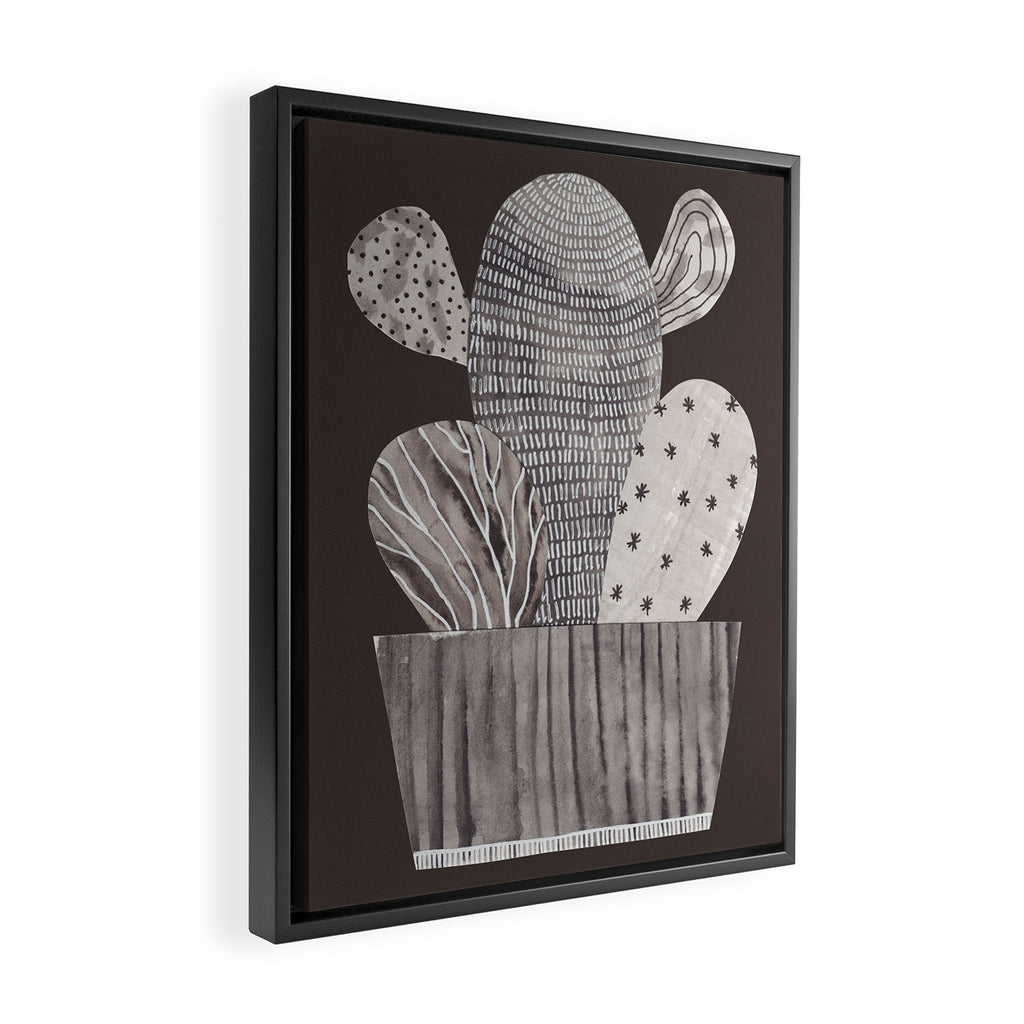 Little Cactus Framed Canvas Print Gallery Image 2