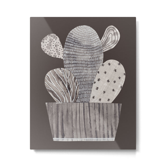 Little Cactus Metal Print Gallery Image 1