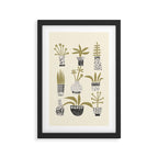 Little Pot Plants Framed Art Print Gallery Image 2