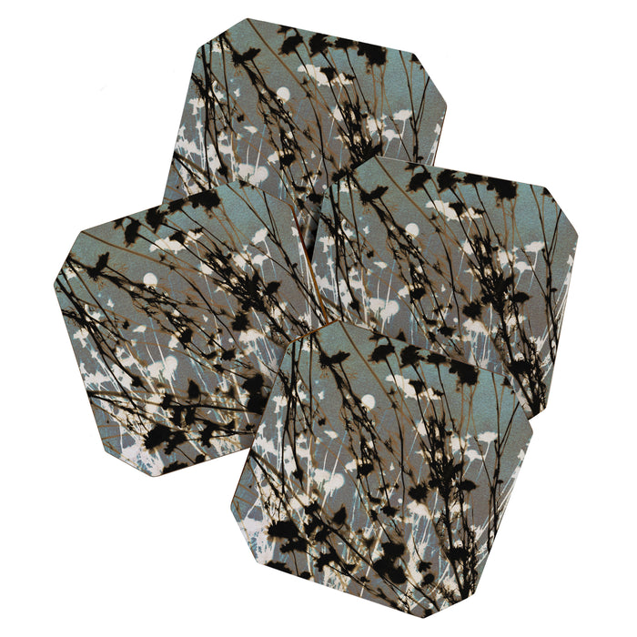 Magic in the Ordinary #12 / Cyan & Grey Coaster Gallery Image 1