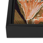 Magic Wildflowers / Orange Framed Canvas Print Gallery Image 3