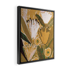 Magic Wildflowers / Yellow & Green Framed Canvas Print Gallery Image 2