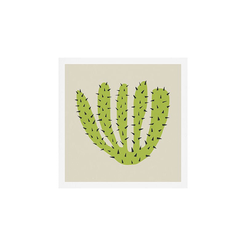 Matisse Inspired Light Green Shape Art Print Gallery Image 1