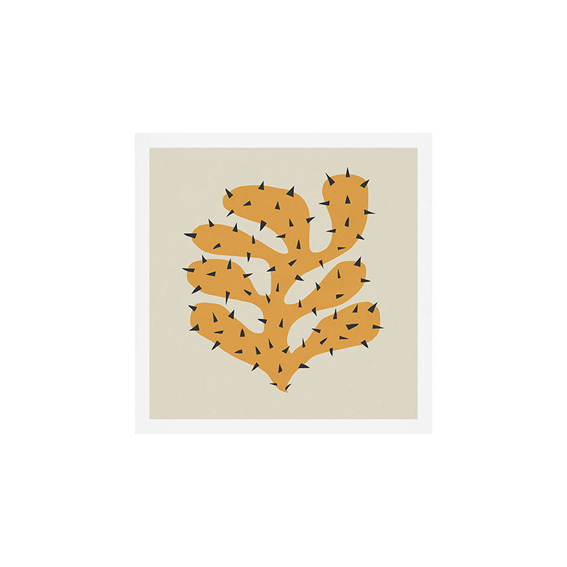 Matisse Inspired Orange Shape Art Print Gallery Image 1