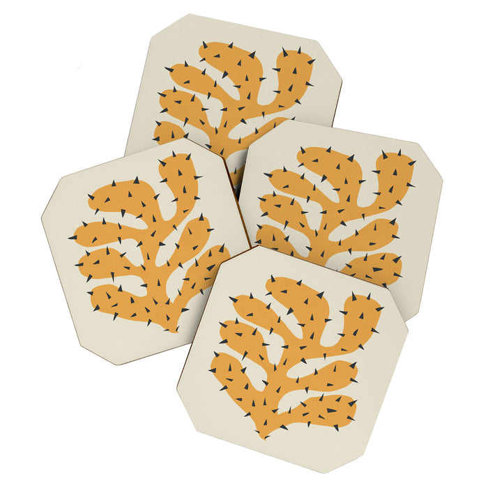 Matisse Inspired Orange Shape Coaster Gallery Image 1