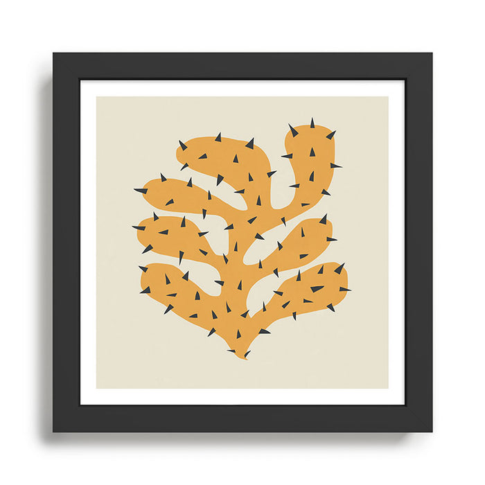 Matisse Inspired Orange Shape Framed Art Print Gallery Image 1