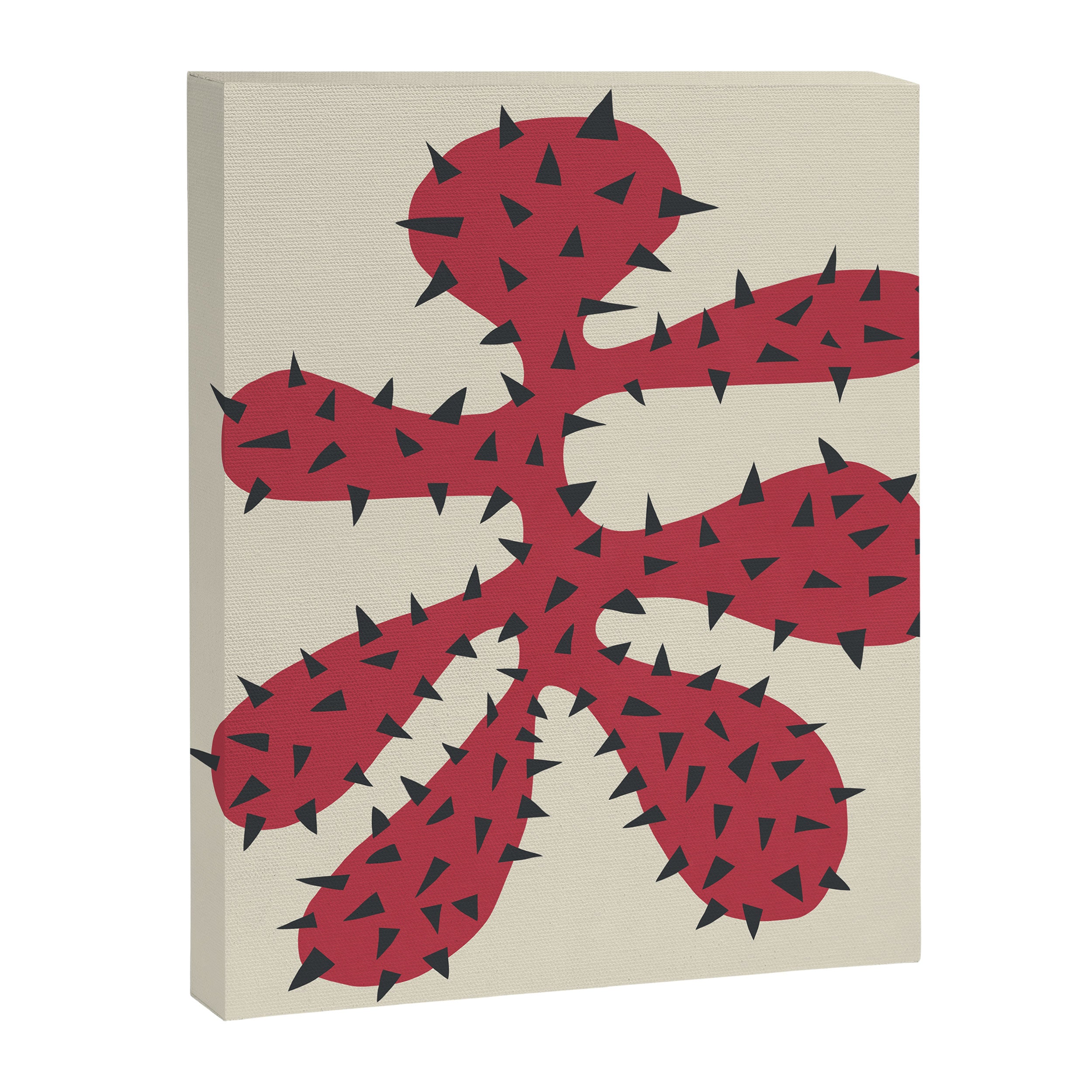 Matisse Inspired Red Shape Canvas Print Gallery Image 8