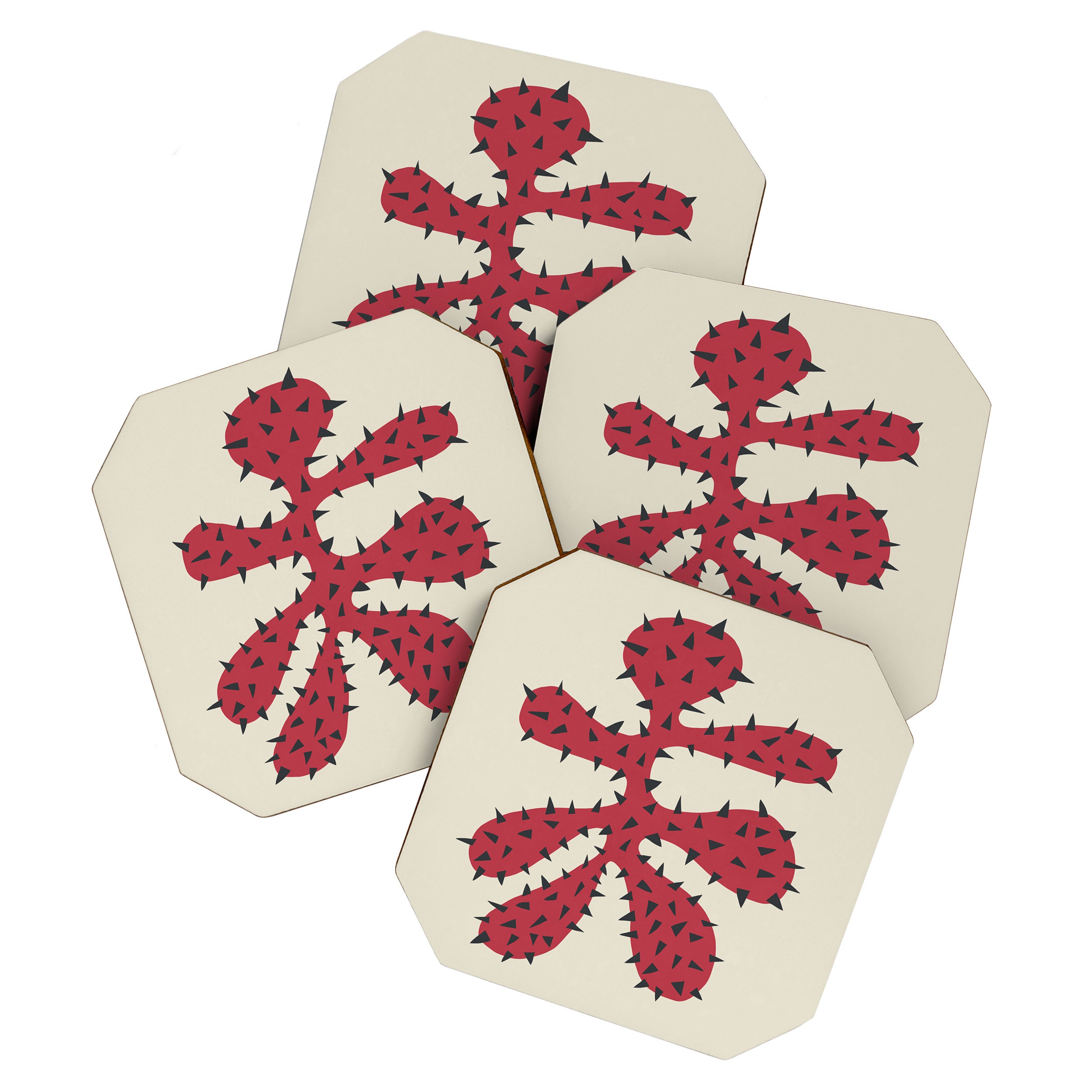 Matisse Inspired Red Shape Coaster Gallery Image 1