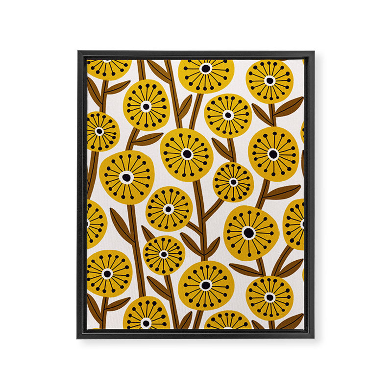 Mid Century Garden #1 Framed Canvas Print Gallery Image 8