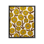 Mid Century Garden #1 Framed Canvas Print Gallery Image 8