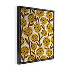 Mid Century Garden #1 Framed Canvas Print Gallery Image 2