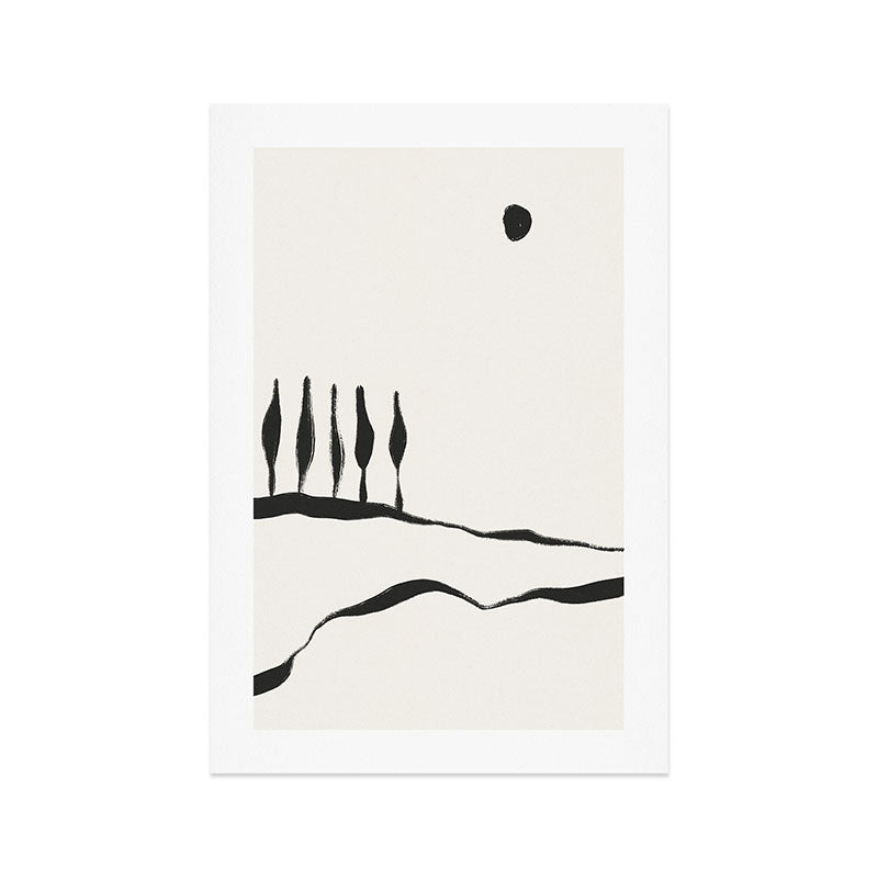 Minimal Line Landscape #1 Art Print Gallery Image 1