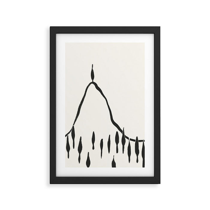 Minimal Line Landscape #2 Framed Art Print Gallery Image 1