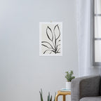 Minimal Line Leaves #2 Art Print Gallery Image 3