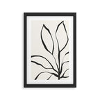 Minimal Line Leaves #2 Framed Art Print Gallery Image 2