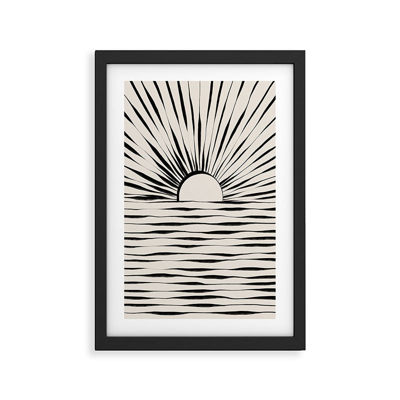 Minimal Sunrise / Sunset Framed Art Print Gallery Image 2