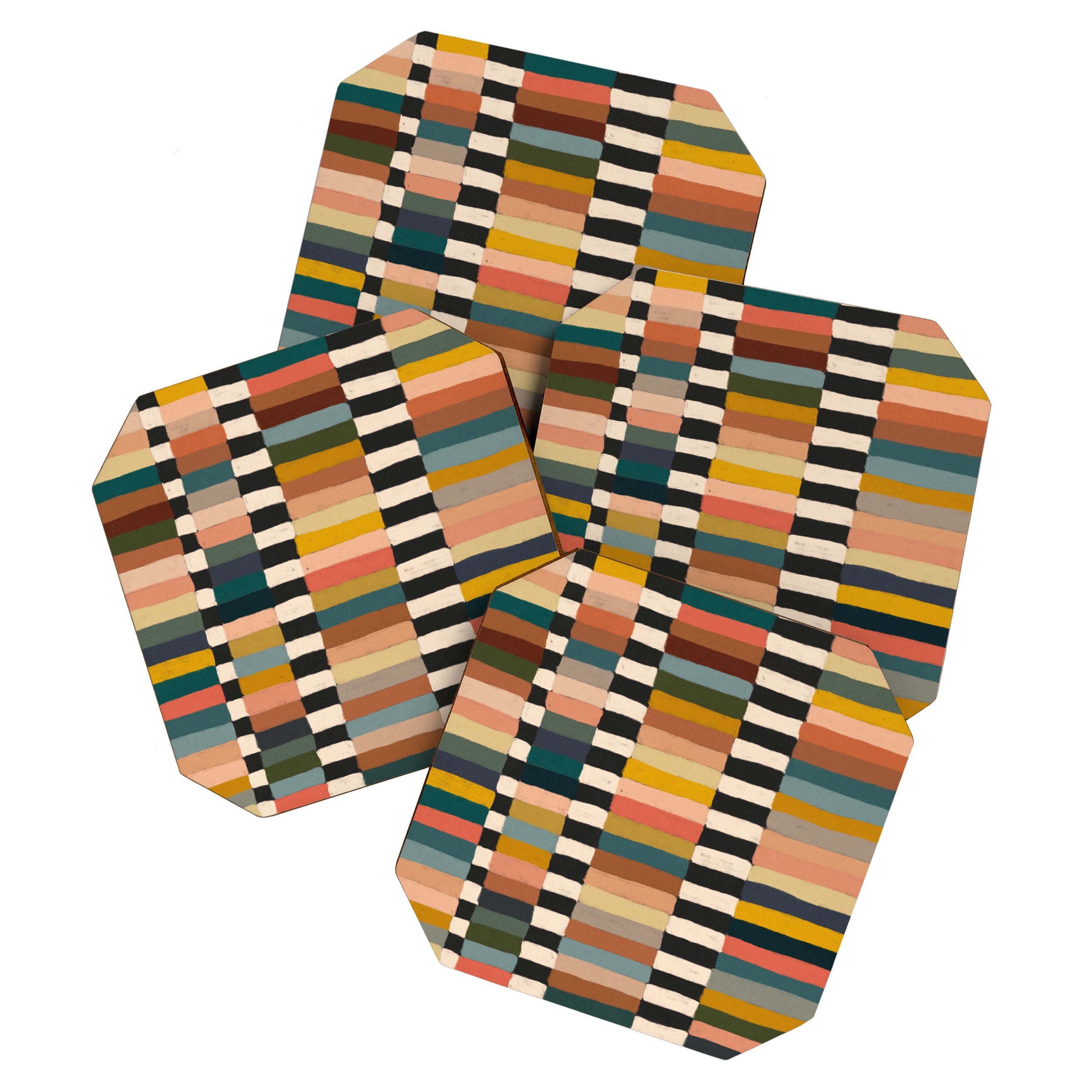 Mix of Stripes #10 Coaster Gallery Image 1