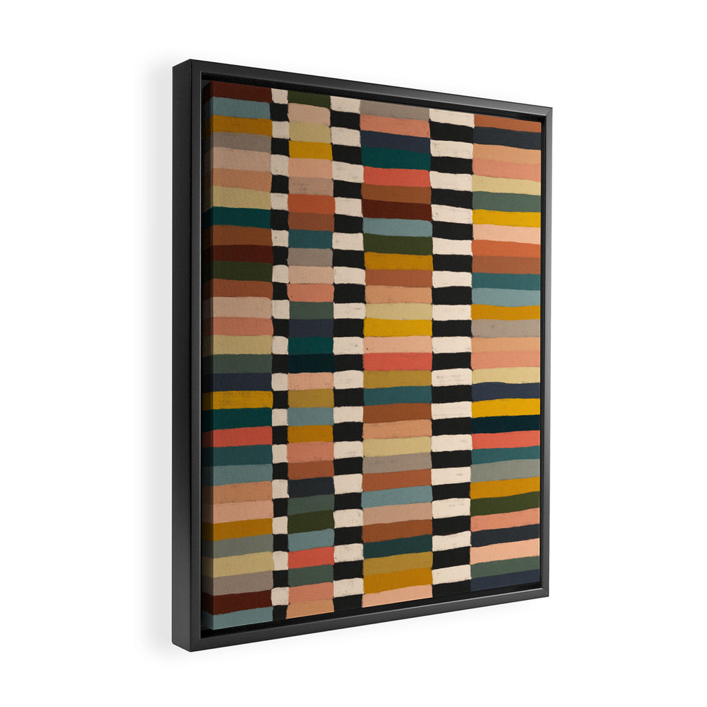 Mix of Stripes #10 Framed Canvas Print Gallery Image 2